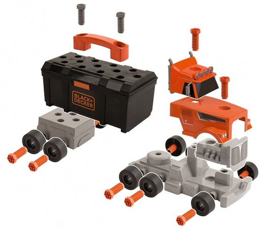 Smoby Black and Decker Truck mit Werkzeugkoffer 2-in-1
