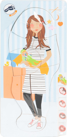 Small Foot Educational Holzpuzzle Schwangerschaft Stadien der Schwangerschaft