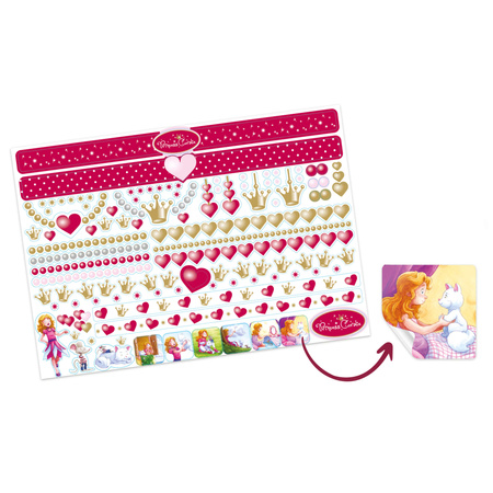 Klein große Prinzessin Coralie Kamm und Styling Kopf + Make-up-Palette