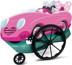 Karnevalskostüm Fahrzeug Minnie Maus// Minnie Mouse rollstuhl