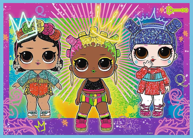 Puzzle 4in1 Treffen Sie die L-Puppen.O.L. Überraschung! 207 Elemente