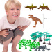 Savage Satz von Dinosaurier-Figuren in einem Behälter 55 Stück