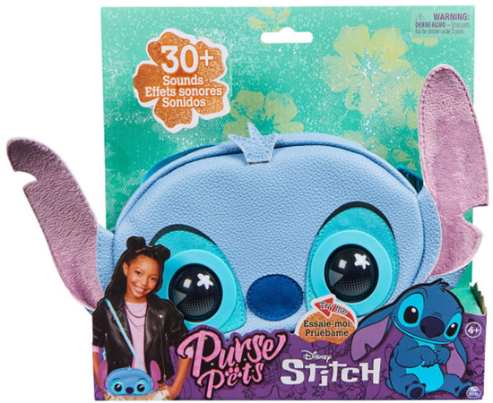 Purse Pets Disney Lilo und Stitch Blau Interaktive Tasche mit beweglichen Augen + Sound 5+ Spin Master