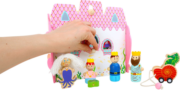 Unterwasserburg Holzset mit Figuren