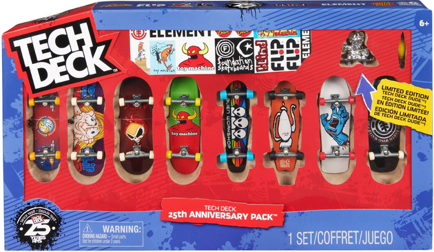 Tech Deck Satz bunter Fingerboard-Skateboards 8er-Pack Skateboards Handarbeit Figur Tech Deck Dude