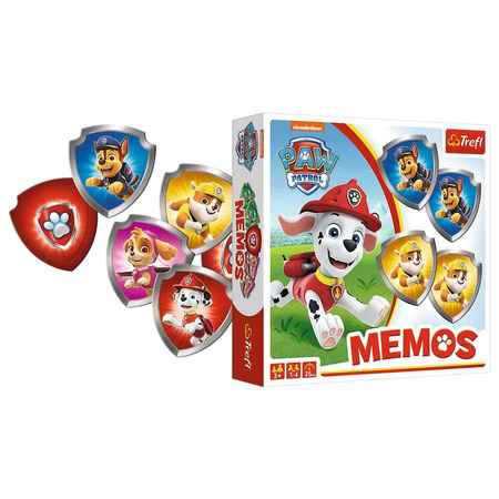 Paw Patrol Soziales Familien-Memory-Spiel Memory Pieski Memos Trefl