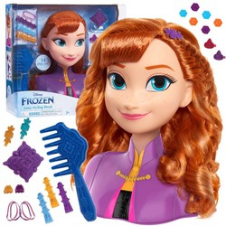 Disney Prinzessin Kopf Kämmen und Styling Puppe Anna Die Eiskönigin +Zubehör