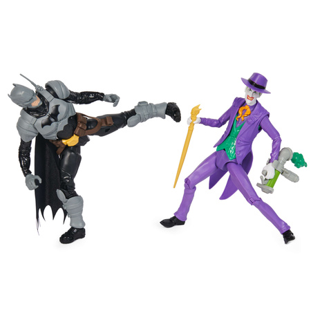 Großes 2-in-1 DC Comics Batman vs Joker 30 cm Figuren + Zubehörset