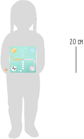 Kleiner Fuß Ludo Tiere Pastell Holz Chinaman's Game