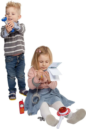 Kleiner Polizist im Set mit Lutscher