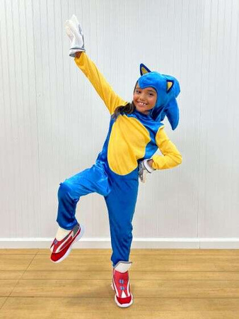 Deluxe Prime Sonic the Hedgehog Kinder Karnevalskostüm 10-12 Jahre alt