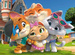 Puzzle 30 Teile Freundschaft im Katzenland 44 Katzen