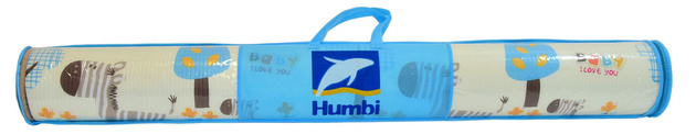 HUMBI Kinder Baby Spielmatte Krabbelmatte EPE Schaumstoff Doppel Straßentiere