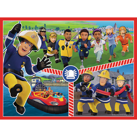 Puzzle 2in1 + Memory Team Feuerwehrmann Sam Trefl 3+