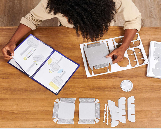 Puzzle 4D Build Marvel Hammer of Thor Mjolnir 3D Modell zum Zusammenbauen