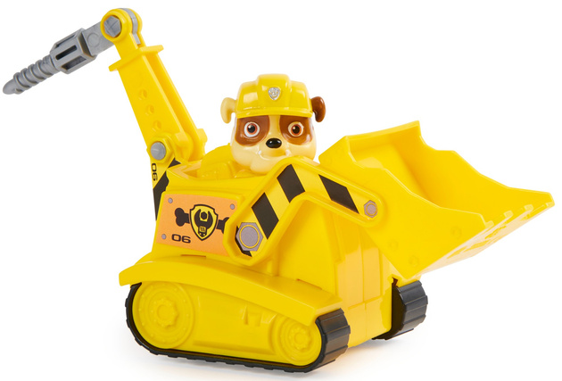 Paw Patrol 2-in-1 Buddel Buddel Rubble Fahrzeug mit Öko-Figur