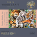 Trefl Holzpuzzle Wildkatzen im Dschungel 500 Elemente