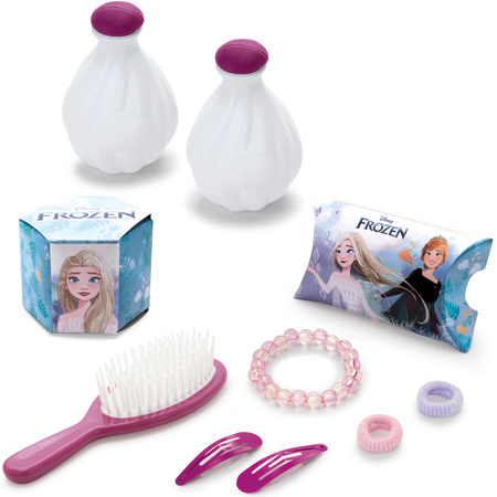 Disney Gefrorene Eiskönigin Toilette mit Hocker und Spiegel 2in1 + 10 Zubehör