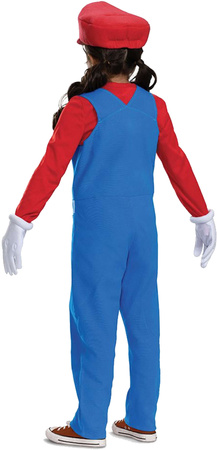 Super Mario 2W1 rote Kostüme, Mario Verkleidung Karnevalskostüme 137-149 cm (10-12 Jahre)