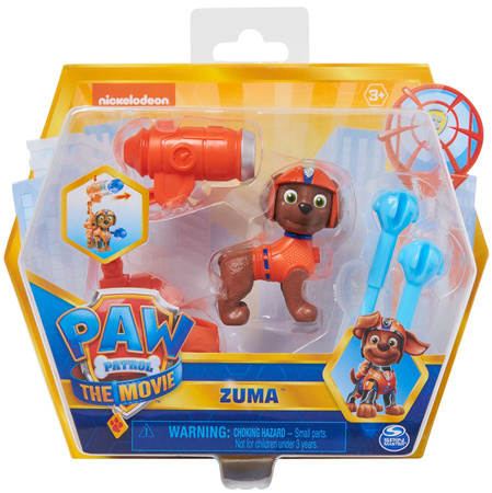 Paw Patrol Die Movie figur Zuma mit Abschussvorrichtung