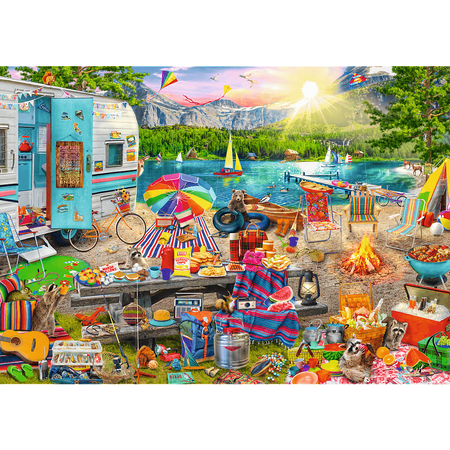 Puzzle Wohnmobilreise Versteckte Formen 1003 Elemente Trefl 10677