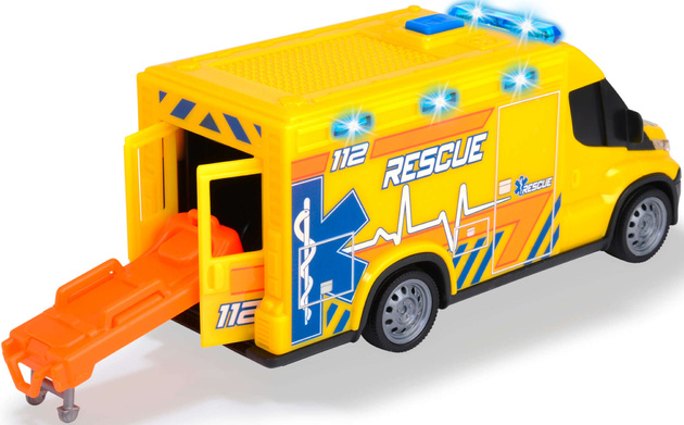 Rettungswagen Interaktiver Krankenwagen + Zubehör Licht Sound