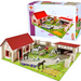 Großes Bauernhaus aus Holz + Tierfiguren 23 Stück