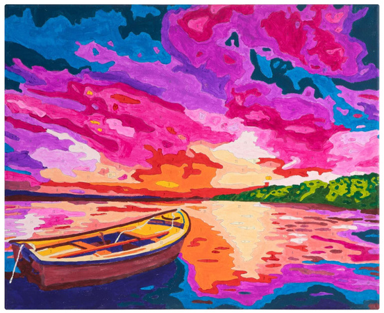 Craft Malen nach Zahlen Blick auf den See