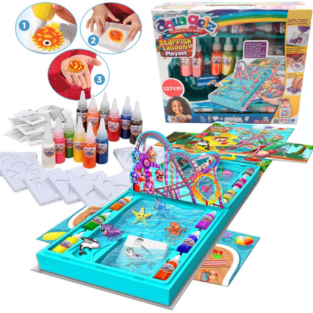 Aqua Gelz Large Creative Lagoon Set 12 farbige Gele + Formen