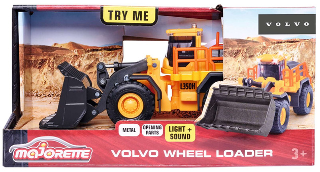 Volvo Fahrzeug Großer Bagger Licht/Ton