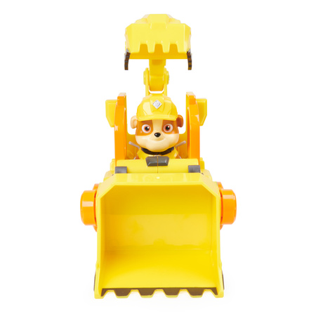 Paw Patrol Rubble und seine Crew Rubble&Crew Rubble Bagger Gelb Bulldozer Baufahrzeug mit Figur 6cm