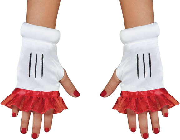 Disney Minnie Maus Kostüm, Karnevalskostüm fingerlose Handschuhe