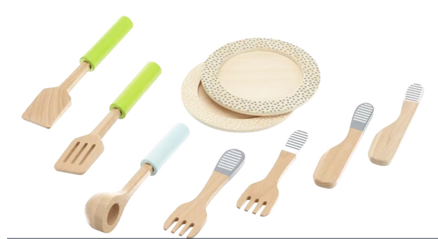 Kleine Fußtöpfe und -pfannen, Satz mit 15 Teilen