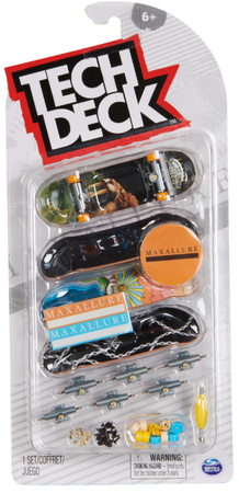 Maxallure Tech Deck 4er-Pack farbenfrohe Fingerboard-Skateboards zum Zusammenbauen