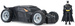 Batman Batmobile ferngesteuertes RC-Auto und DC Comics Figur
