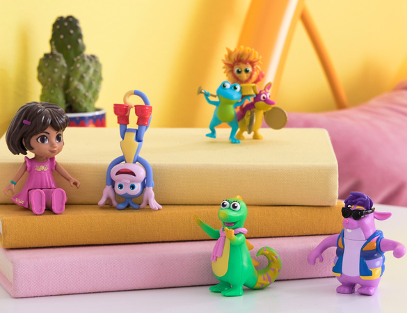 Dora Meets the World Set mit 5 Fantasie-Figuren