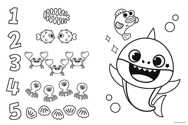 Primo Puzzle Giant 3in1 15 Teile Baby Hai