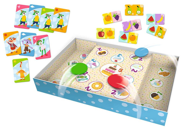 Trefl The Treflik Family 3in1 Flohspiele Domino Kuku