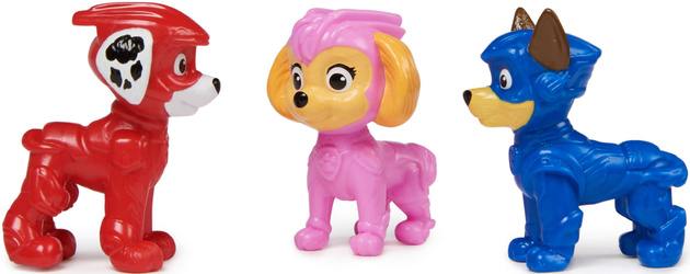 Paw Patrol The Movie 2 Kleiner Satz von 3 Figur Hunde Skye Chase Marshall Welpen