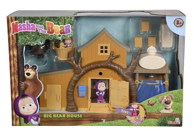 Simba Masha und der Bär Großes zweistöckiges Haus von Misha Bear mit Sound