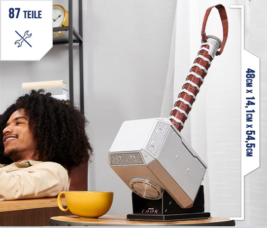 Puzzle 4D Build Marvel Hammer of Thor Mjolnir 3D Modell zum Zusammenbauen