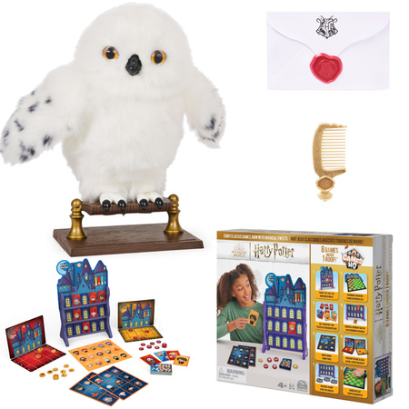 Harry Potter Hedwig Interaktive weiße Eule mit Buchstaben + Zubehör Sound Moving 5+