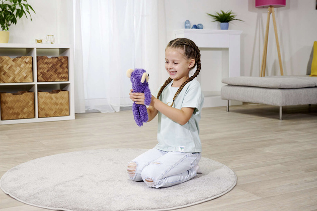 ScreamerZ Interactive Screamer Maskottchen Lila Affe mit Sound