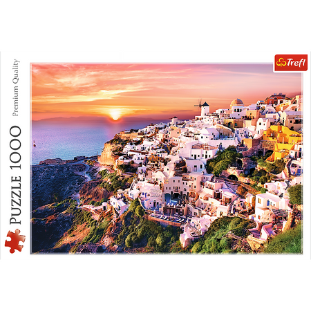 Puzzle Sonnenuntergang Santorini 1000 Elemente