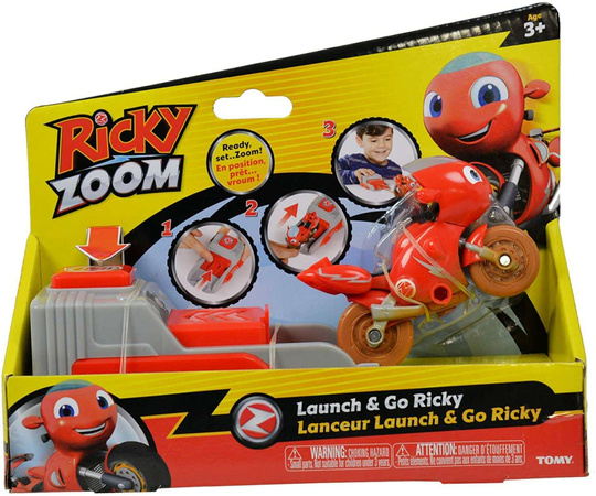 Ricky Zoom Launcher + Figur: Motocycle Ricky