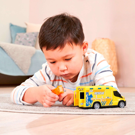 Rettungswagen Interaktiver Krankenwagen + Zubehör Licht Sound