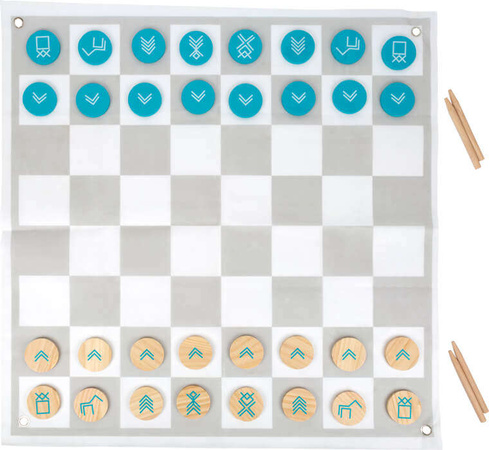 Small Foot Schach Dame 2-in-1 Spielmatte XXL