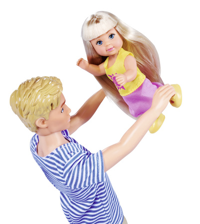 Simba Puppe Steffi schwangere glückliche Familie Kevin Evi