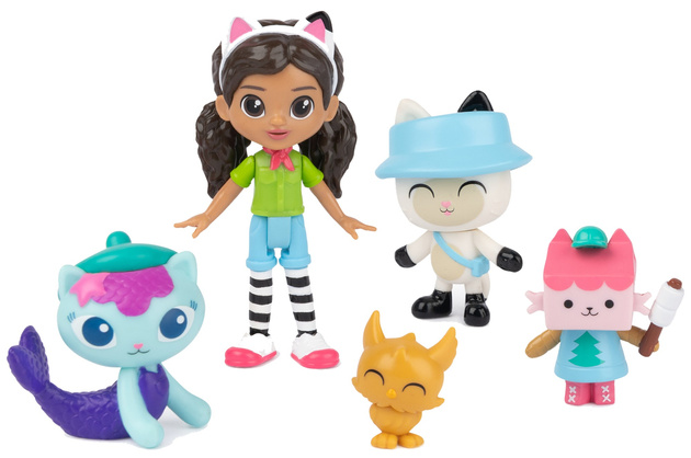 Gabby's Dollhouse Camping Set mit 4 Figuren + Überraschungszubehör