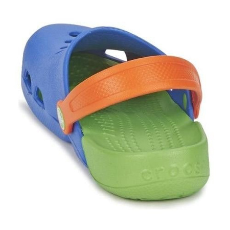 Crocs Kids Electro Sea Blue Lime Blaugrüne Flip-Flops für Kinder